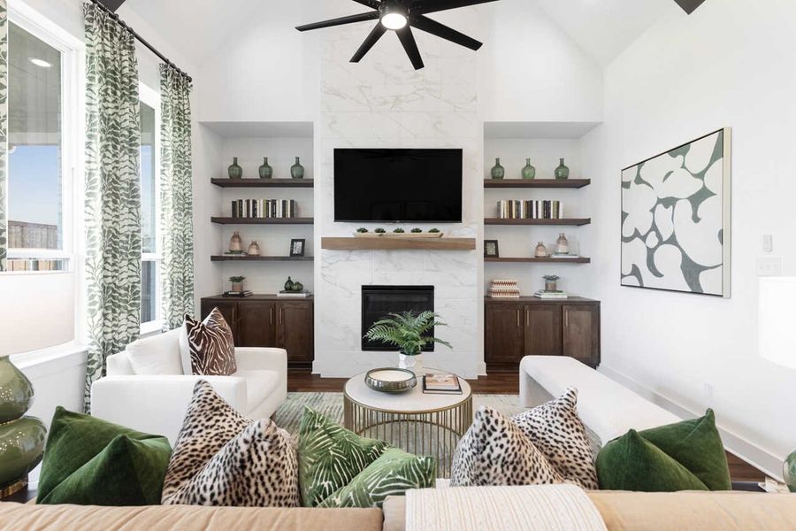 Representative Family Room - some options shown