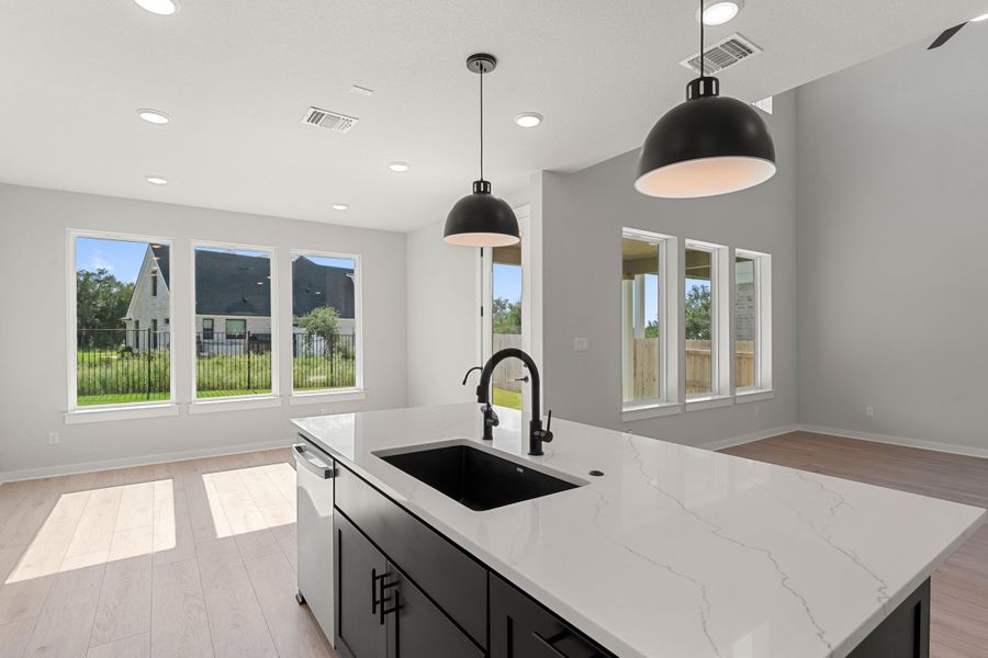 Furnished interior view inside a new home in Lariat, Liberty Hill (Image 13).