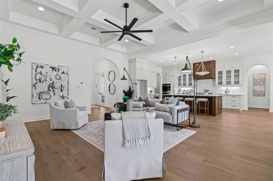 Furnished interior view inside a new home in SouthBend Estates, Granbury (Image 11).