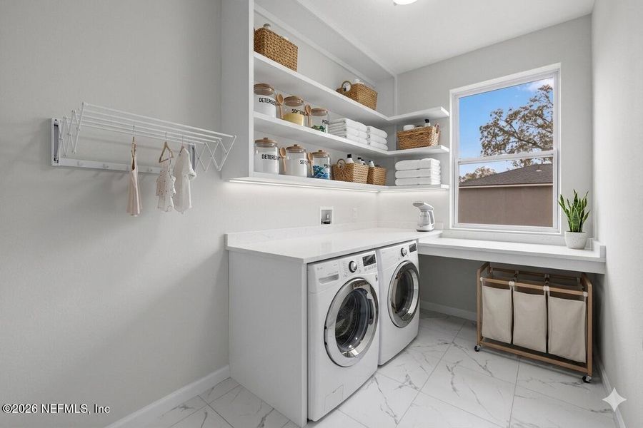 Furnished interior view inside a new home in , Jacksonville (Image 10). Furnished interior view inside a new home in , Jacksonville (Image 10).