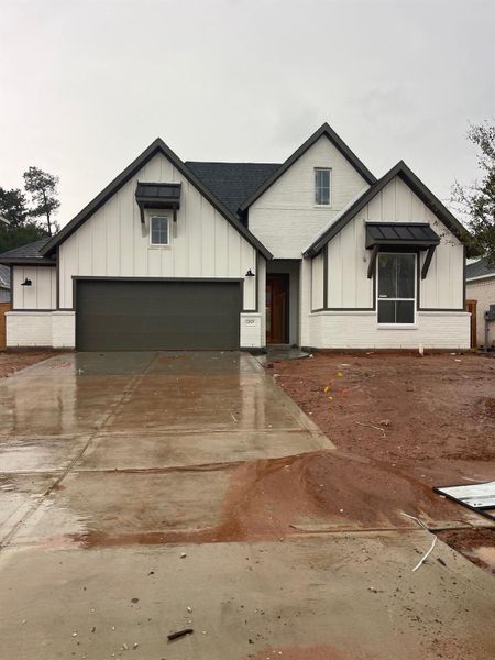 In-progress construction of a new home in Clopton Farms, Montgomery, TX (Image 5).