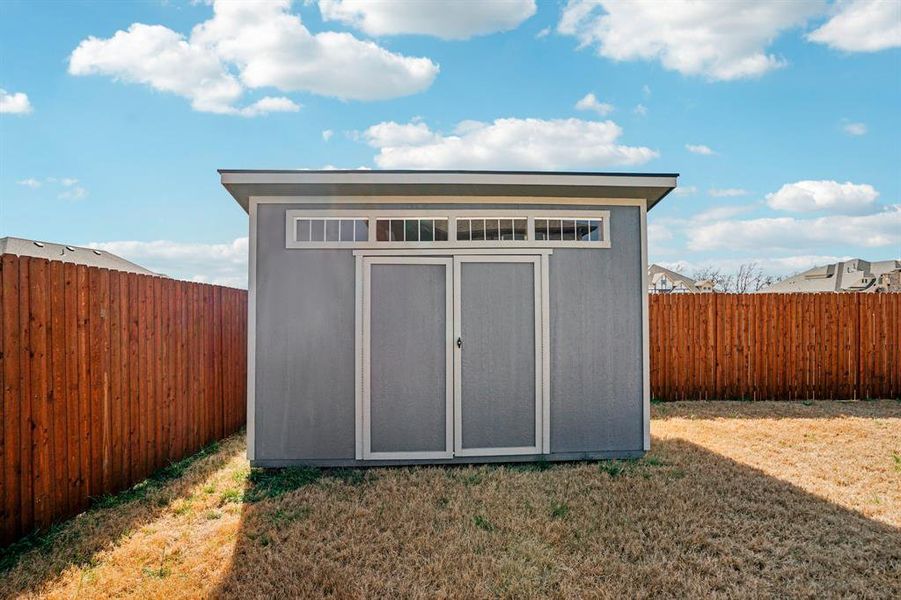 Exterior details and patio area of a home in , Godley (Image 24).