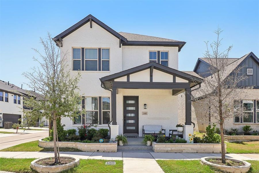 Front exterior of a new home in , Arlington, TX, highlighting curb appeal (Image 24).