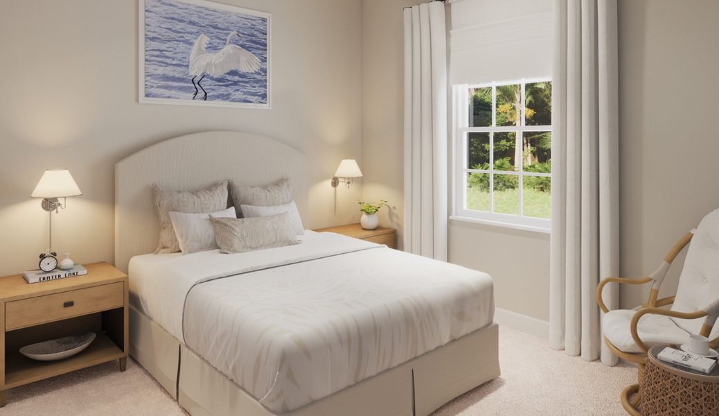 Furnished interior view inside a new home in Kings Gate, Punta Gorda (Image 13).