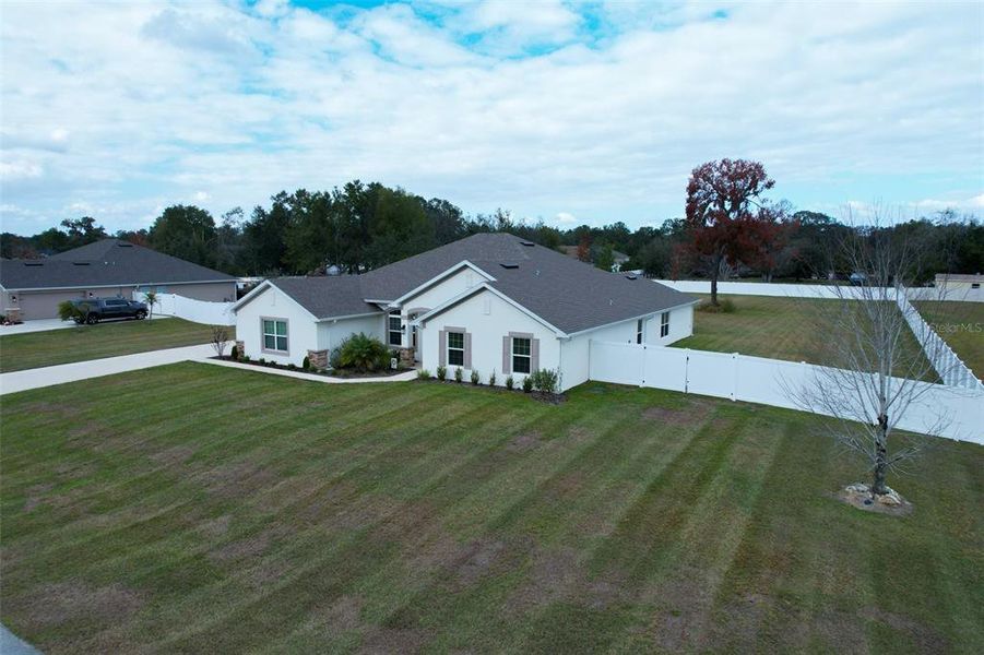 Front exterior of a new home in Dorchester, Ocala, FL, highlighting curb appeal (Image 32).