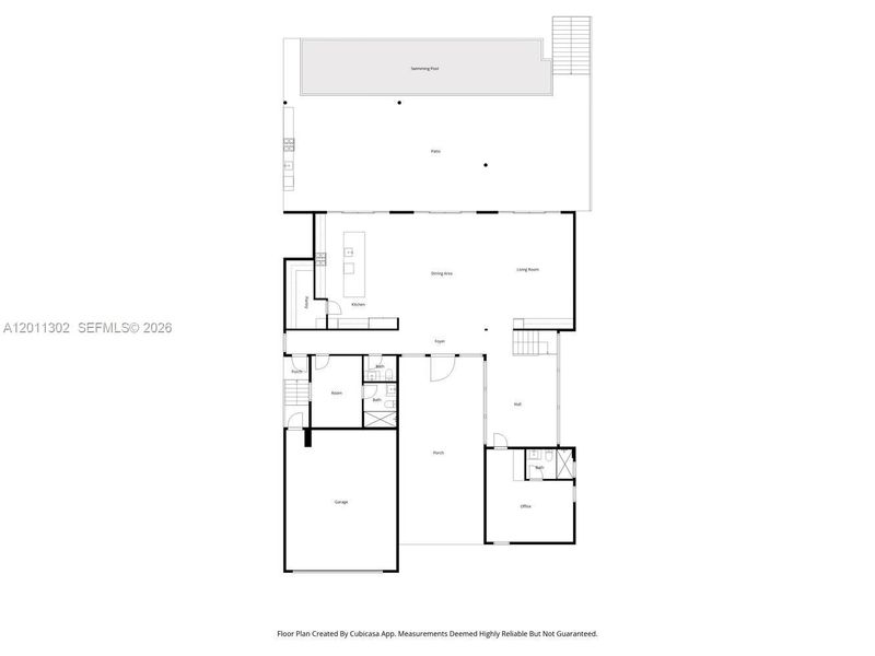 2D floor plan layout of this home in , North Miami, FL (Image 7).