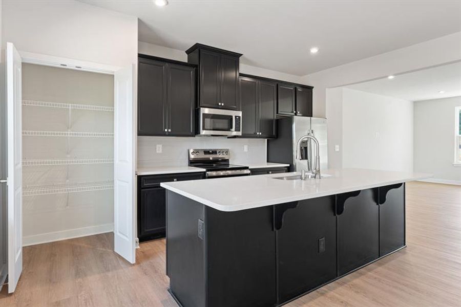 Furnished interior view inside a new home in Stowe Branch Townhomes, Charlotte (Image 4).