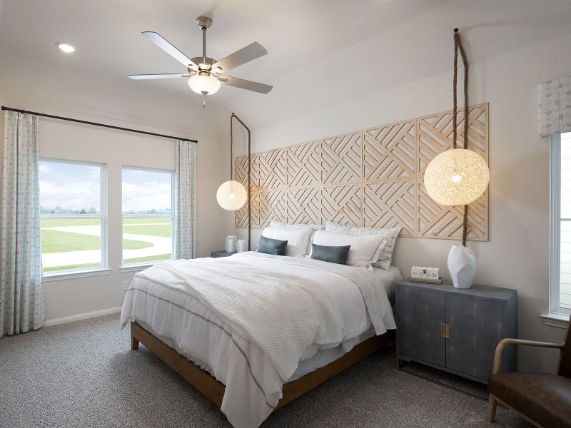 Furnished interior view inside a new home in Kemah Crossing - City Series, Kemah (Image 3).