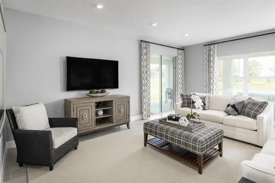 Representative furnished interior of a home built from the Lynn Haven by Ryan Homes in Copperleaf, Ocala (Image 8).