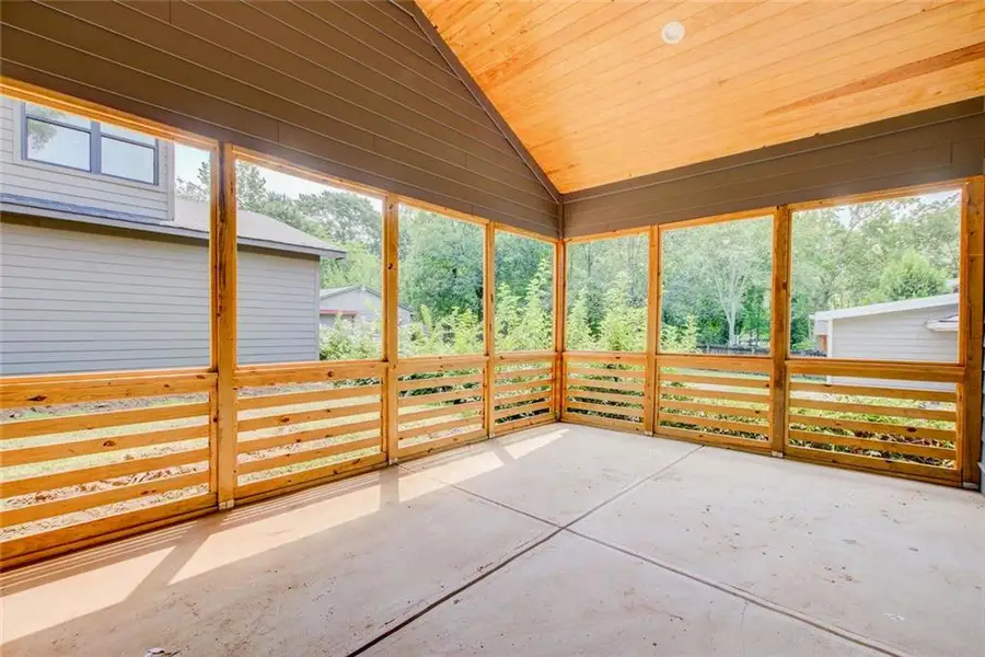 Exterior details and patio area of a home in , Tucker (Image 24).