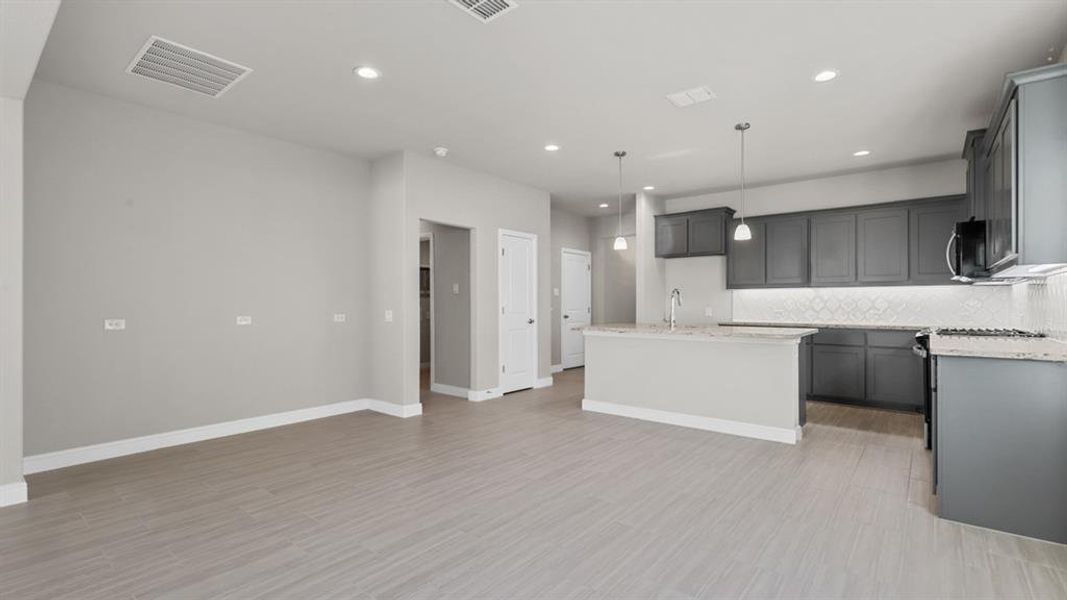 Furnished interior view inside a new home in Pecan Square, Northlake (Image 9). Furnished interior view inside a new home in Pecan Square, Northlake (Image 9).