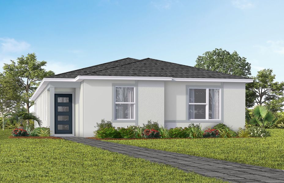 Representative exterior photo of a completed home built from the Beacon by Pulte Homes in Lakehaven Estates, Clermont, FL (Image 2). Representative exterior photo of a completed home built from the Beacon by Pulte Homes in Lakehaven Estates, Clermont, FL (Image 2).