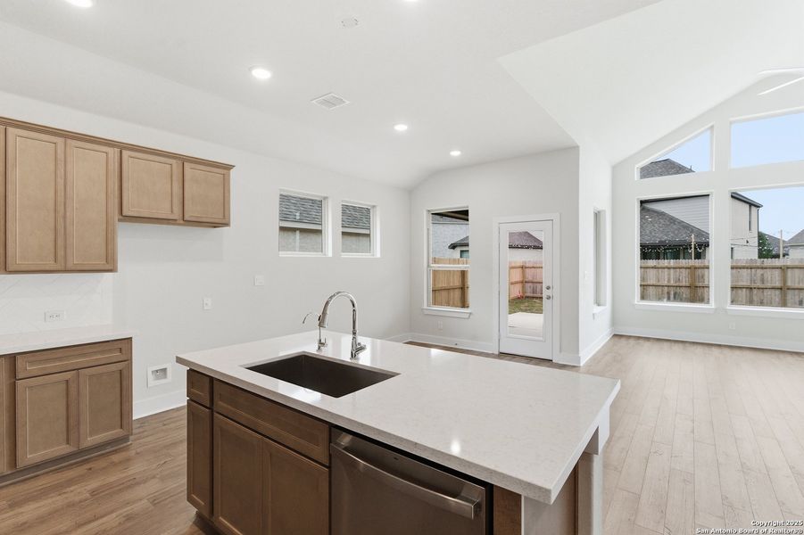 Furnished interior view inside a new home in Alsatian Oaks, Castroville (Image 10).