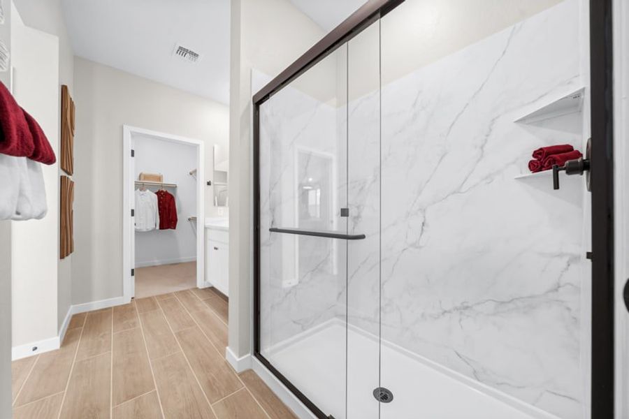 Primary Bathroom | Terraza | Mira Vista at Victory in Buckeye, AZ by Landsea Homes