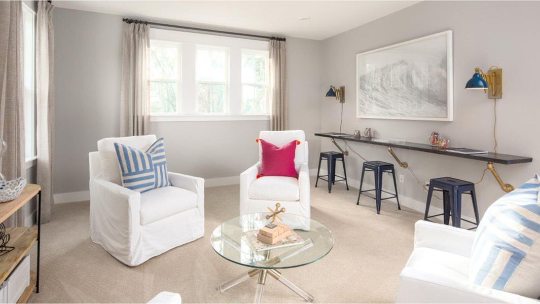 Furnished interior view inside a new home in Heron's Walk at Summers Corner, Summerville (Image 14).
