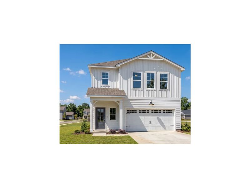 Front exterior of a new home in Bailey Park, Fayetteville, TN, highlighting curb appeal (Image 1). Front exterior of a new home in Bailey Park, Fayetteville, TN, highlighting curb appeal (Image 1).