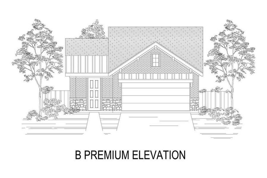 Representative rendering of the exterior for the Denton F by First Texas Homes (Image 8). Representative rendering of the exterior for the Denton F by First Texas Homes (Image 8).