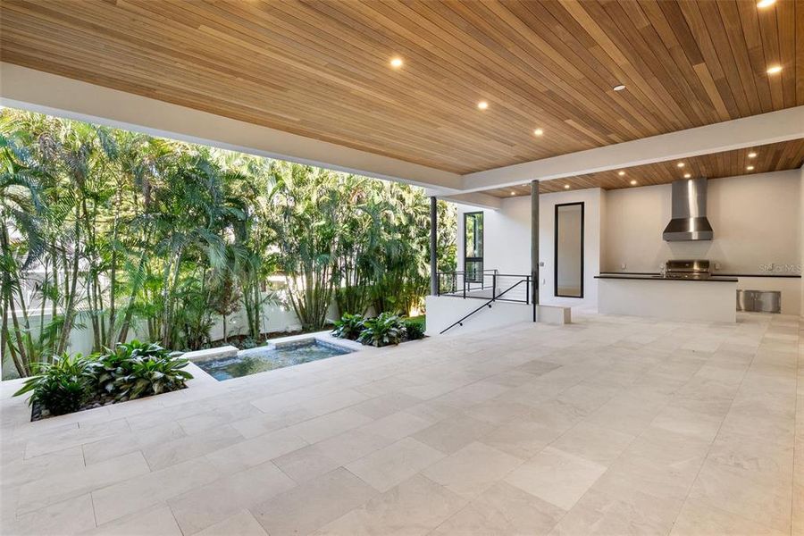 Exterior details and patio area of a home in , Tampa (Image 38).