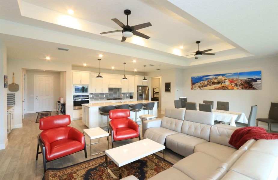 Furnished interior view inside a new home in Del Webb Tradition, Port St. Lucie (Image 33).