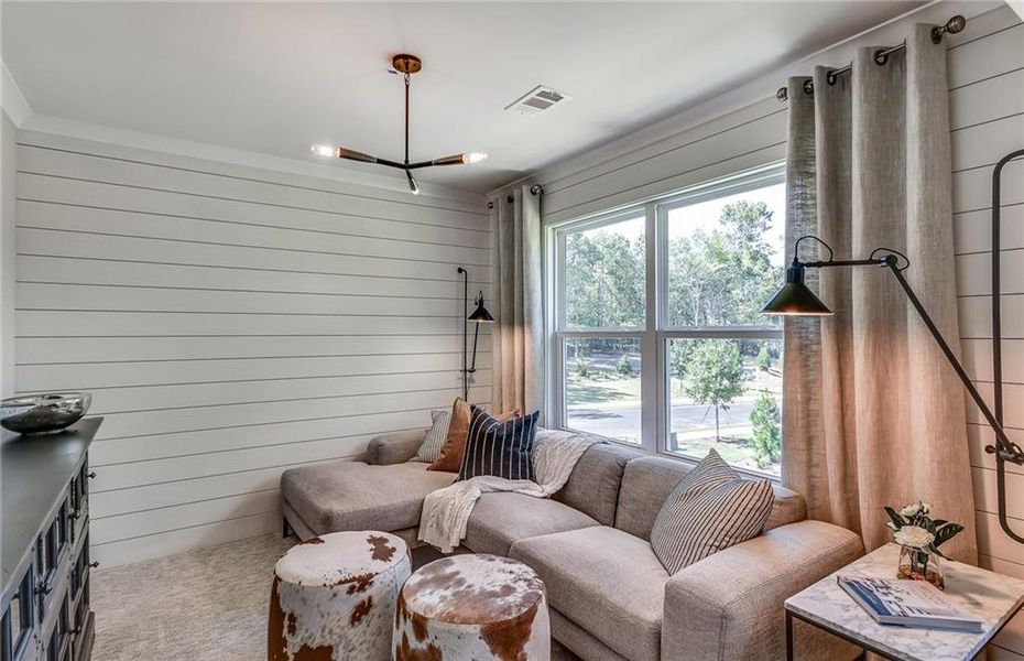 Furnished interior view inside a new home in Rose Creek, Cumming (Image 29).
