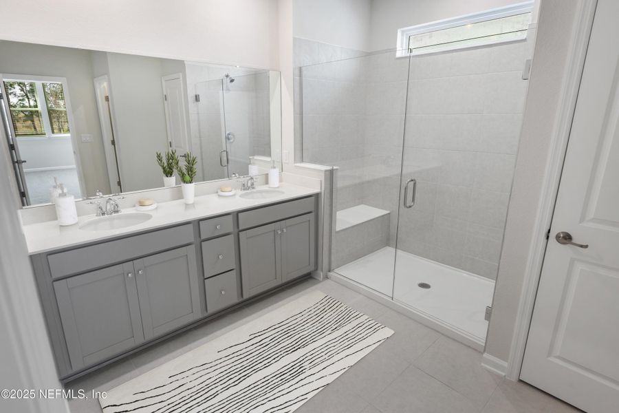 Furnished interior view inside a new home in Lakes at Bella Lago, Green Cove Springs (Image 13).