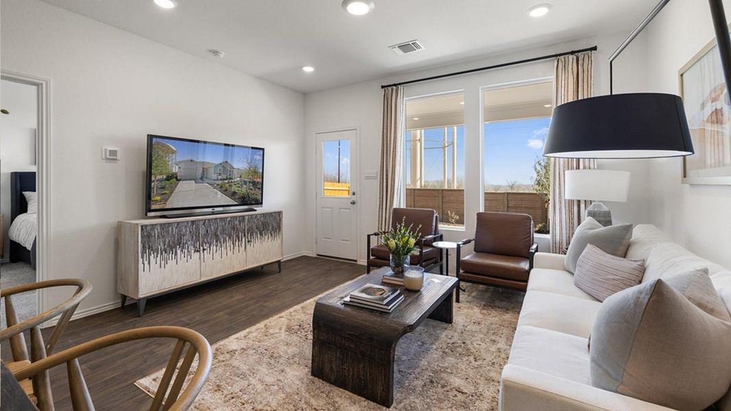 Furnished interior view inside a new home in Wayside, Uhland (Image 15). Furnished interior view inside a new home in Wayside, Uhland (Image 15).