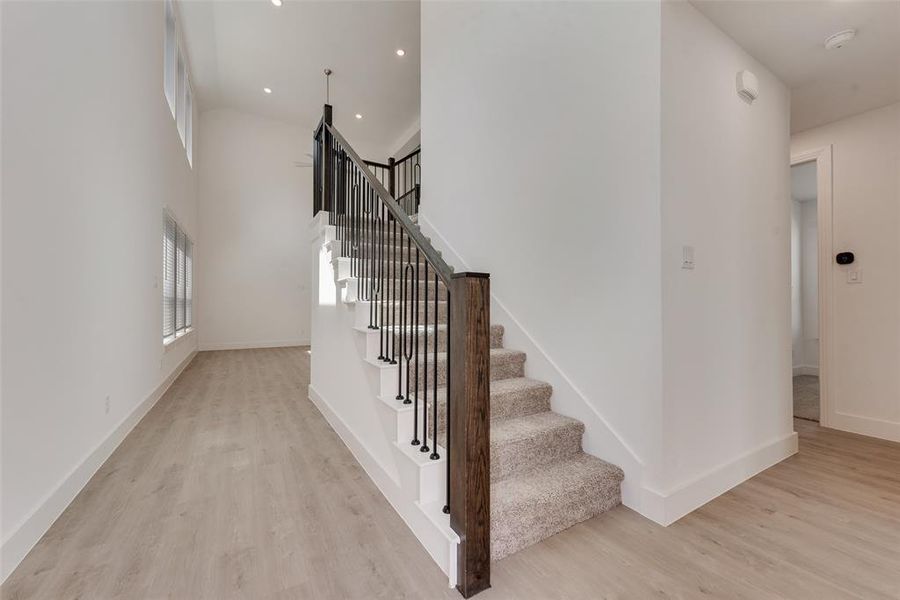 Spacious, unfurnished interior of a new home in Pecan Square, Northlake (Image 21). Spacious, unfurnished interior of a new home in Pecan Square, Northlake (Image 21).