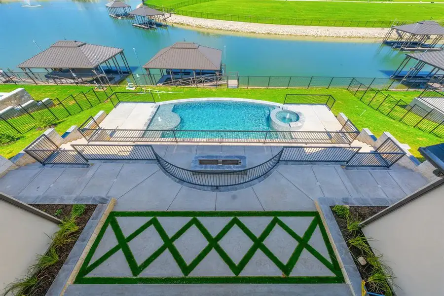 Exterior details and patio area of a home in The Resort on Eagle Mt. Lake, Fort Worth (Image 3).