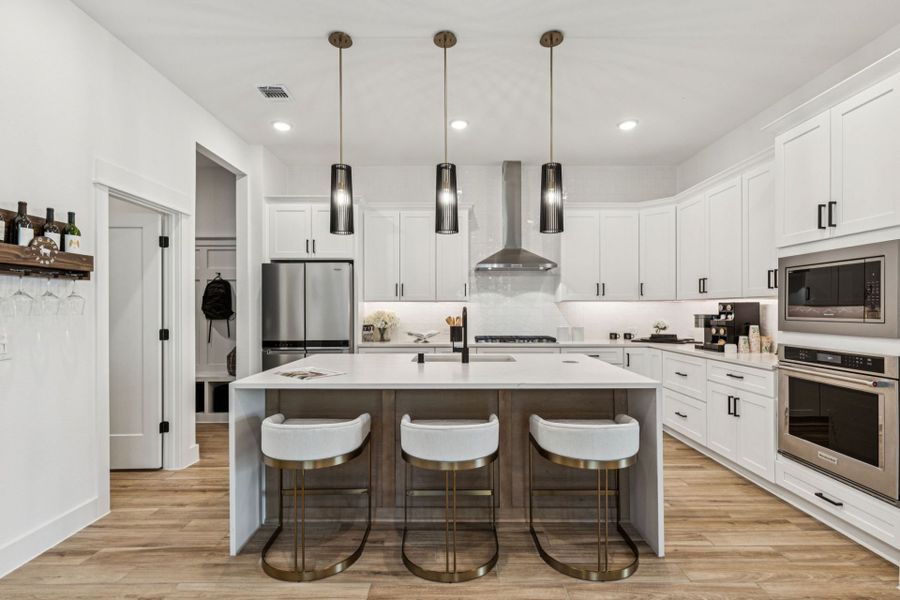 Representative furnished interior of a home built from the Iredell by Pulte Homes in Corley Farms, Boerne (Image 6).