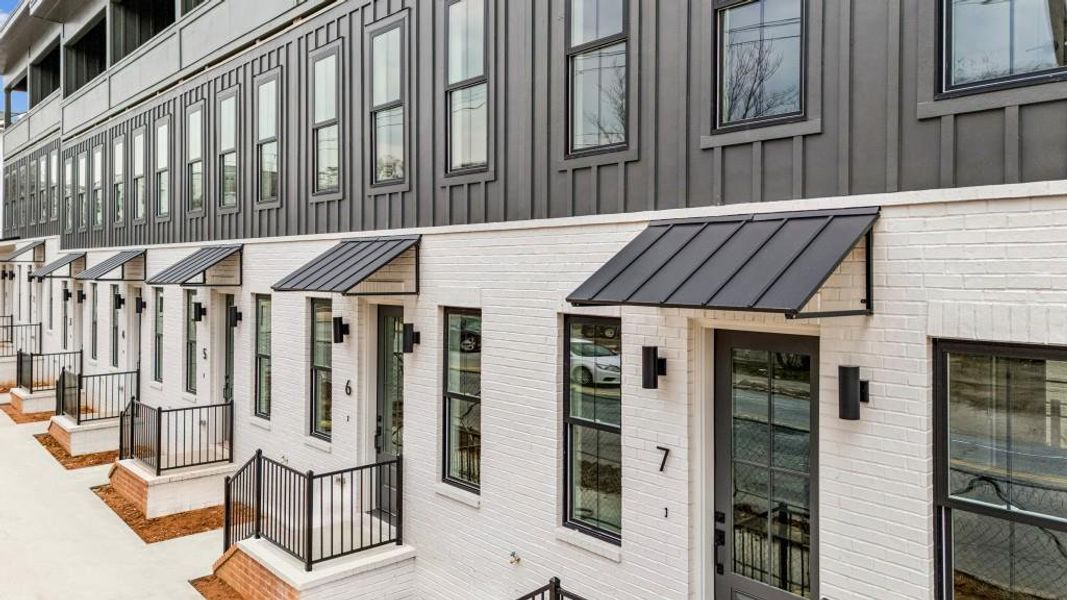 Exterior details and patio area of a home in , Atlanta (Image 29).