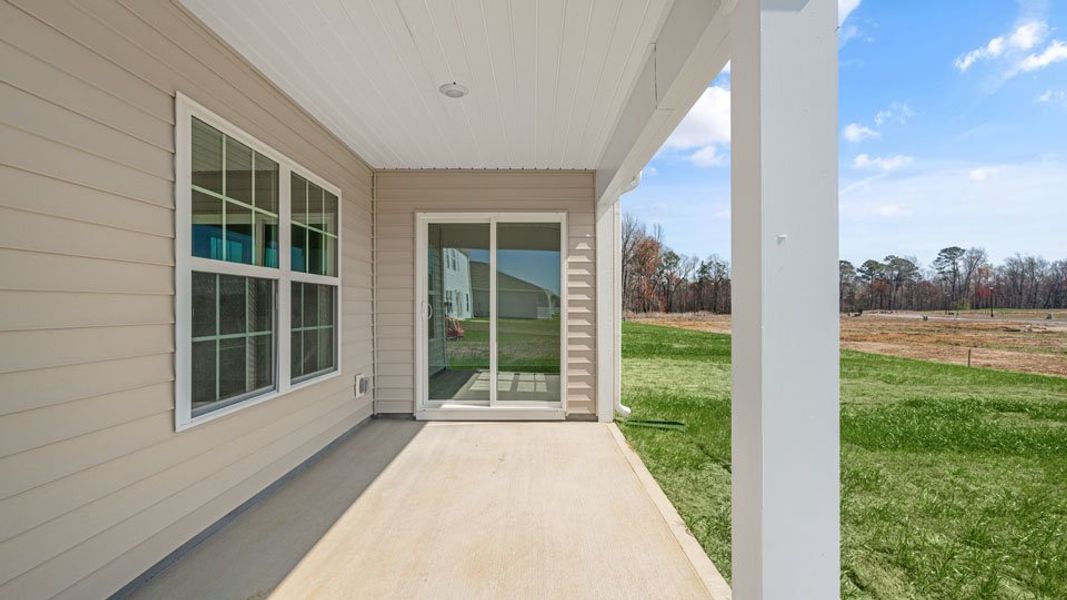Exterior details and patio area of a home in Hunter Hill, Rocky Mount (Image 3).