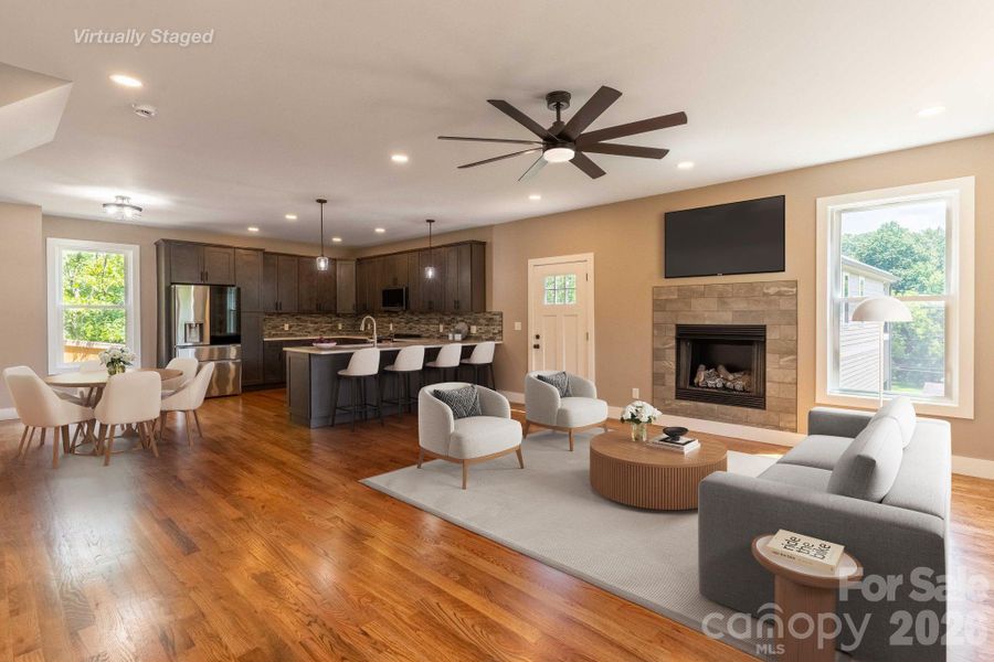 Great Room Virtually Staged