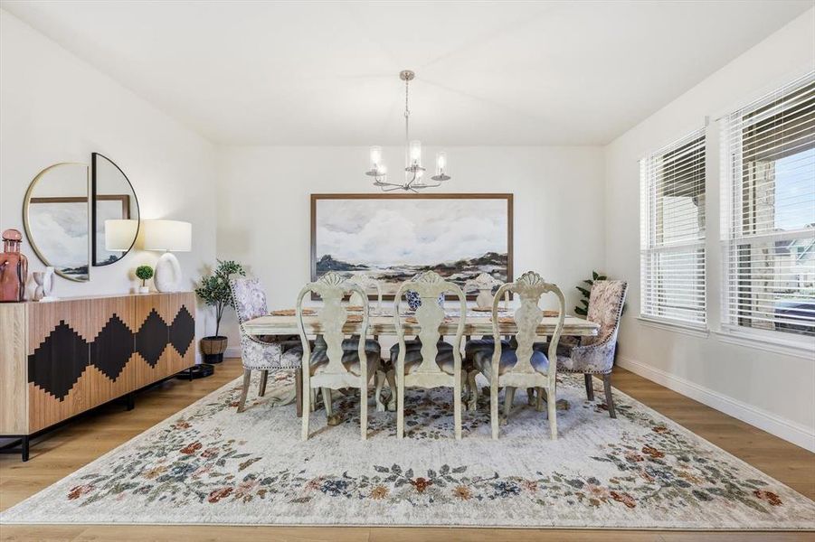 Formal Dining with plenty of natural light and space