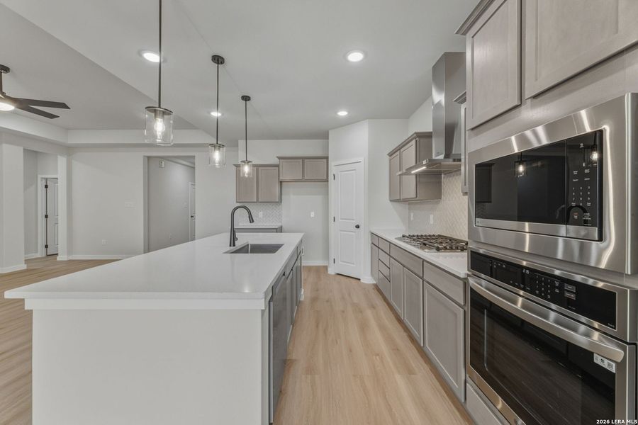 Furnished interior view inside a new home in Hickory Ridge, Elmendorf (Image 5).