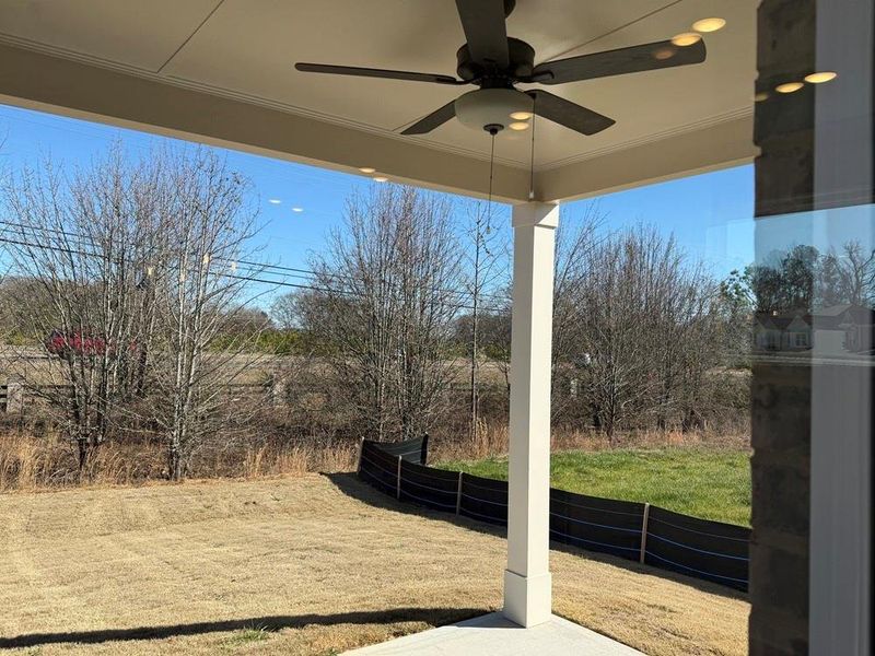 Exterior details and patio area of a home in Bennett Farm, Loganville (Image 3). Exterior details and patio area of a home in Bennett Farm, Loganville (Image 3).