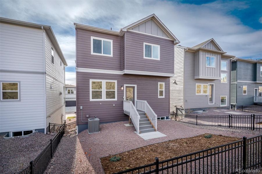 Exterior details and patio area of a home in Trailside at Cottonwood Creek, Colorado Springs (Image 2).