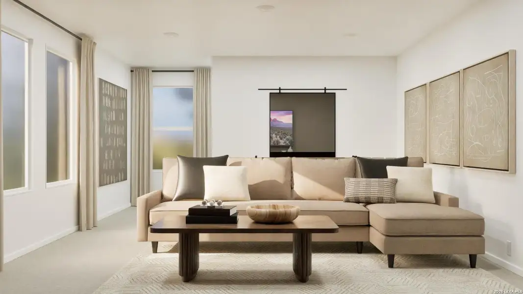 Furnished interior view inside a new home in Grace Valley, Cibolo (Image 5).