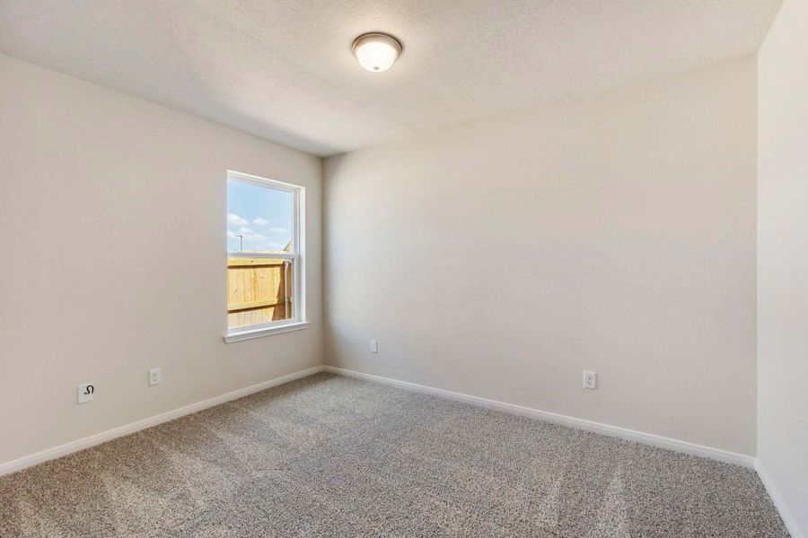 2D floor plan layout for the The 1443 by Stylecraft Builders in Sterling Ridge, Huntsville, TX (Image 17).