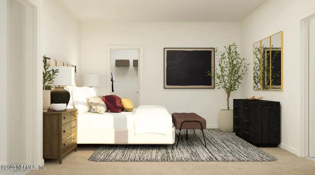 Furnished interior view inside a new home in Silver Meadows at SilverLeaf: Silver Meadows 50s, St. Augustine (Image 13).