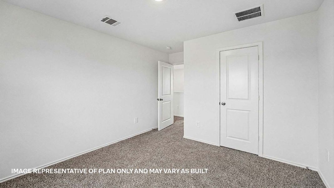 Representative unfurnished interior of a home built from the The Opal by D.R. Horton in Prairie Lakes, Buda (Image 27). Representative unfurnished interior of a home built from the The Opal by D.R. Horton in Prairie Lakes, Buda (Image 27).