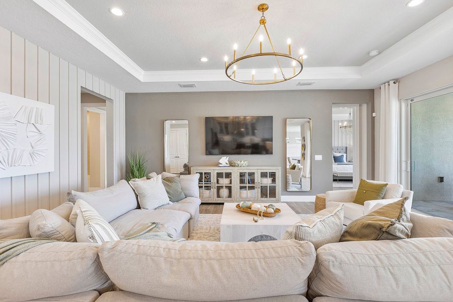 Representative furnished interior of a home built from the Charlotte by William Ryan Homes in The Sanctuary – Royal Collection, Punta Gorda (Image 17). Representative furnished interior of a home built from the Charlotte by William Ryan Homes in The Sanctuary – Royal Collection, Punta Gorda (Image 17).