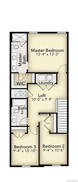 2D floor plan layout of this home in Wyld Palms, Inverness, FL (Image 4).