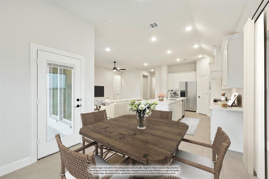 Furnished interior view inside a new home in Painted Tree Woodland District 50, McKinney (Image 11). Furnished interior view inside a new home in Painted Tree Woodland District 50, McKinney (Image 11).