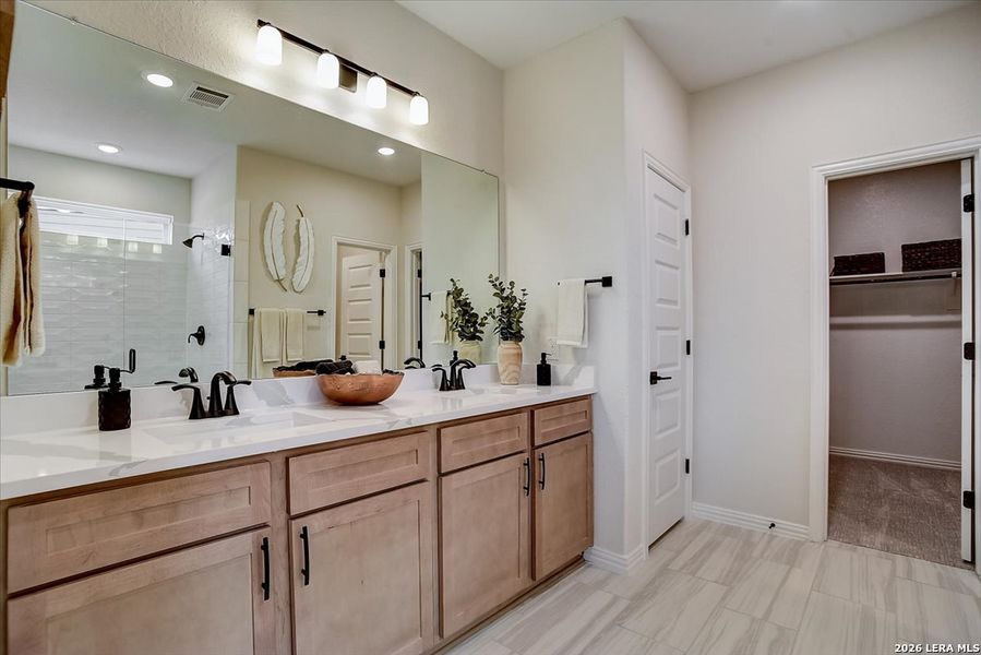 Furnished interior view inside a new home in Casinas at Gruene, New Braunfels (Image 29).