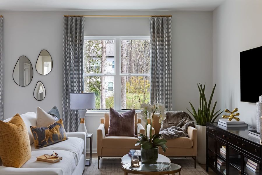 Representative furnished interior of a home built from the Conrad by Tri Pointe Homes in Fifteen 15 Cannon, Charlotte (Image 6).