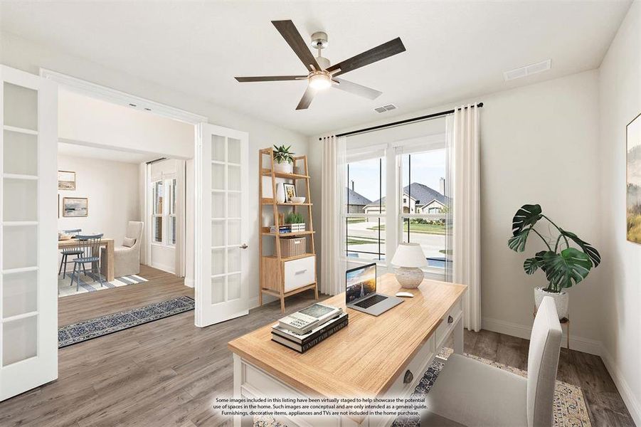 Furnished interior view inside a new home in Ridgepoint, Midlothian (Image 12).