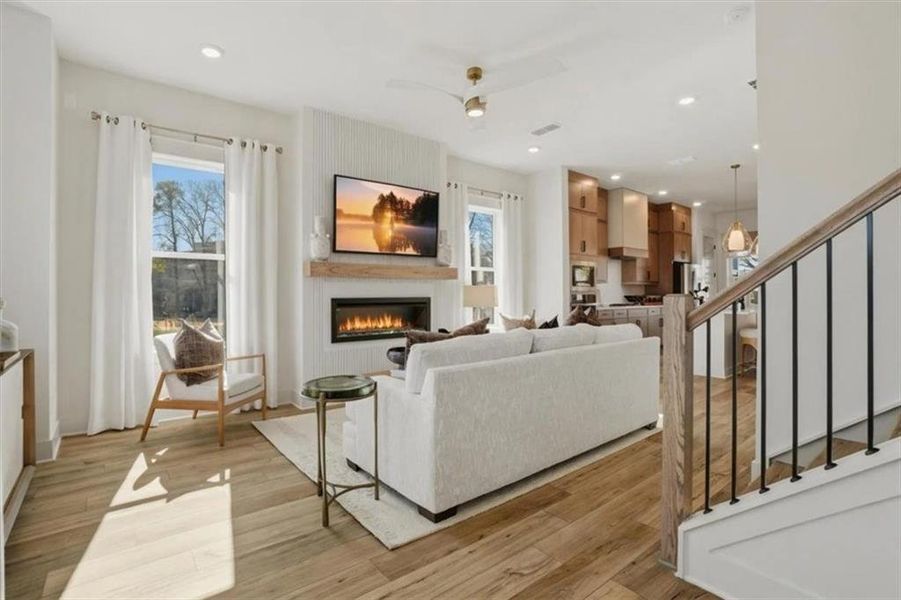 Furnished interior view inside a new home in Barrett Pointe, Kennesaw (Image 10).