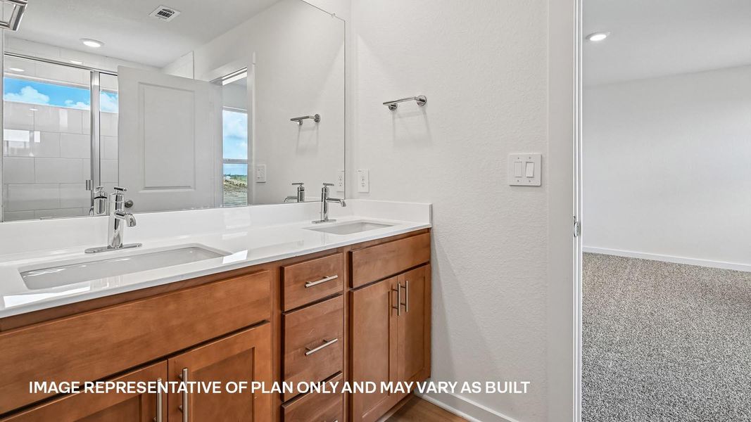 Furnished interior view inside a new home in Frontier, Mustang Ridge (Image 2).