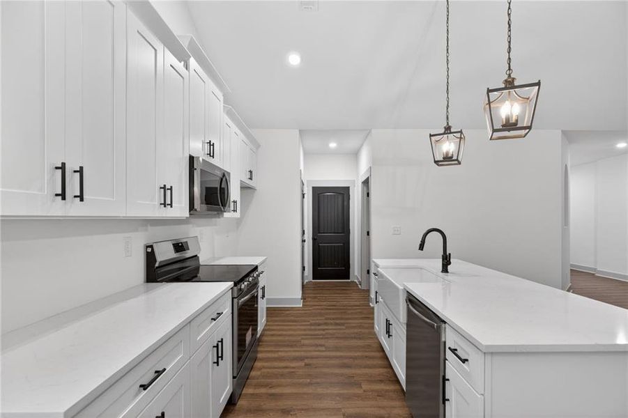 Furnished interior view inside a new home in , Silver Creek (Image 14).