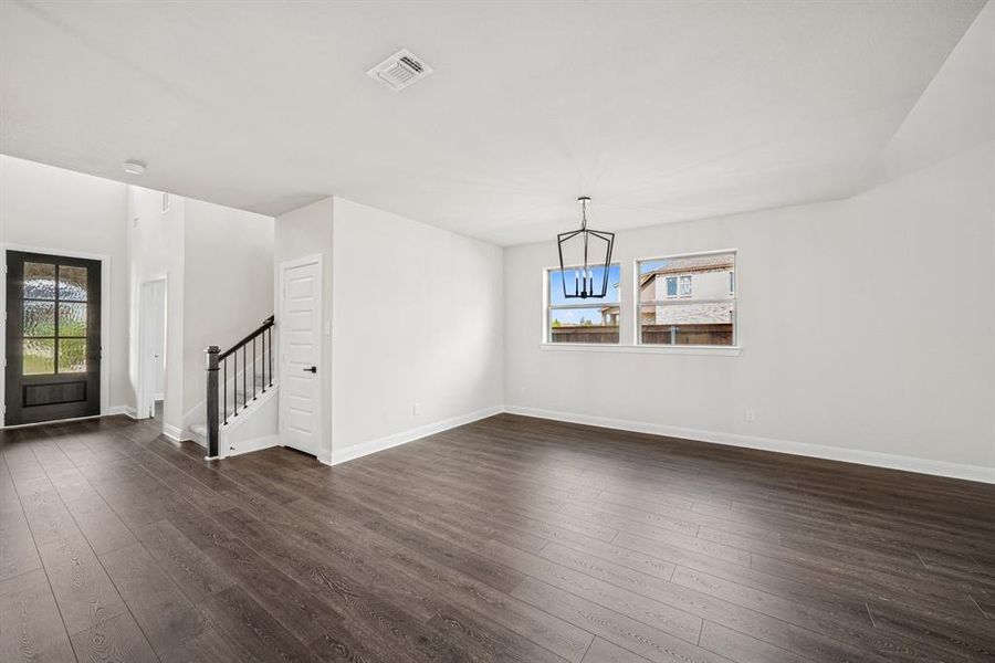 Spacious, unfurnished interior of a new home in Karis - Village Series, Crowley (Image 21). Spacious, unfurnished interior of a new home in Karis - Village Series, Crowley (Image 21).